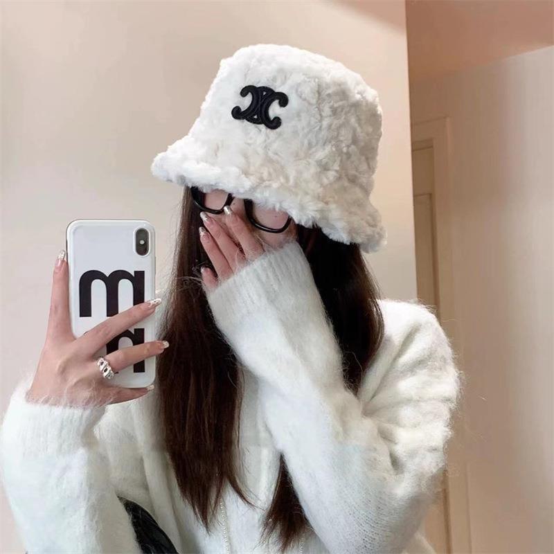 Chanel CC Logo Faux Fur Bucket Hat [2 styles]