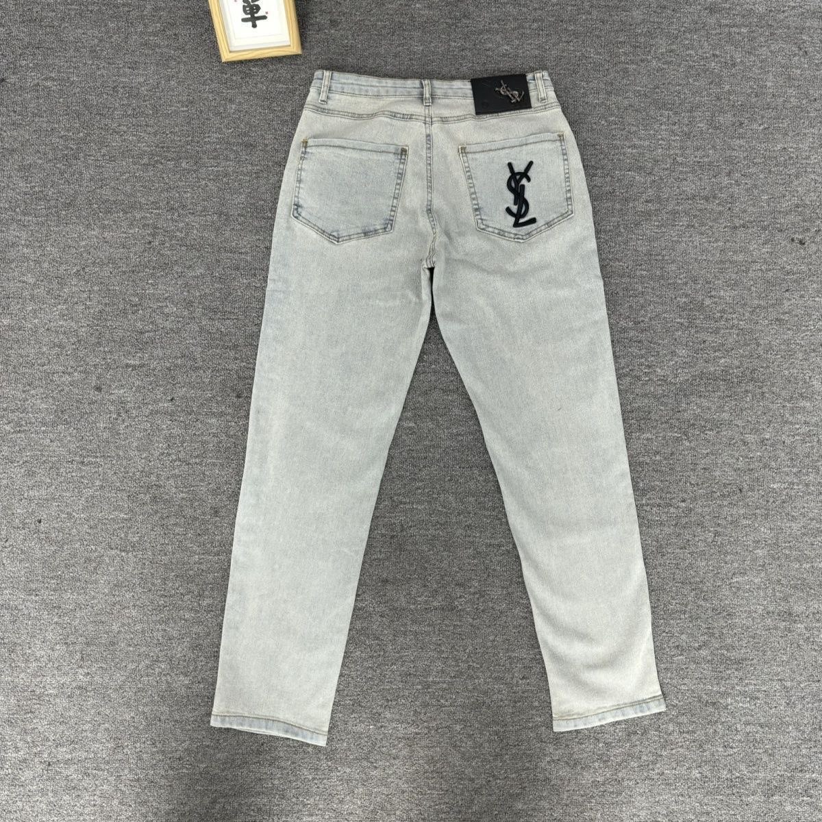 YSL Monogram Denim Jeans
