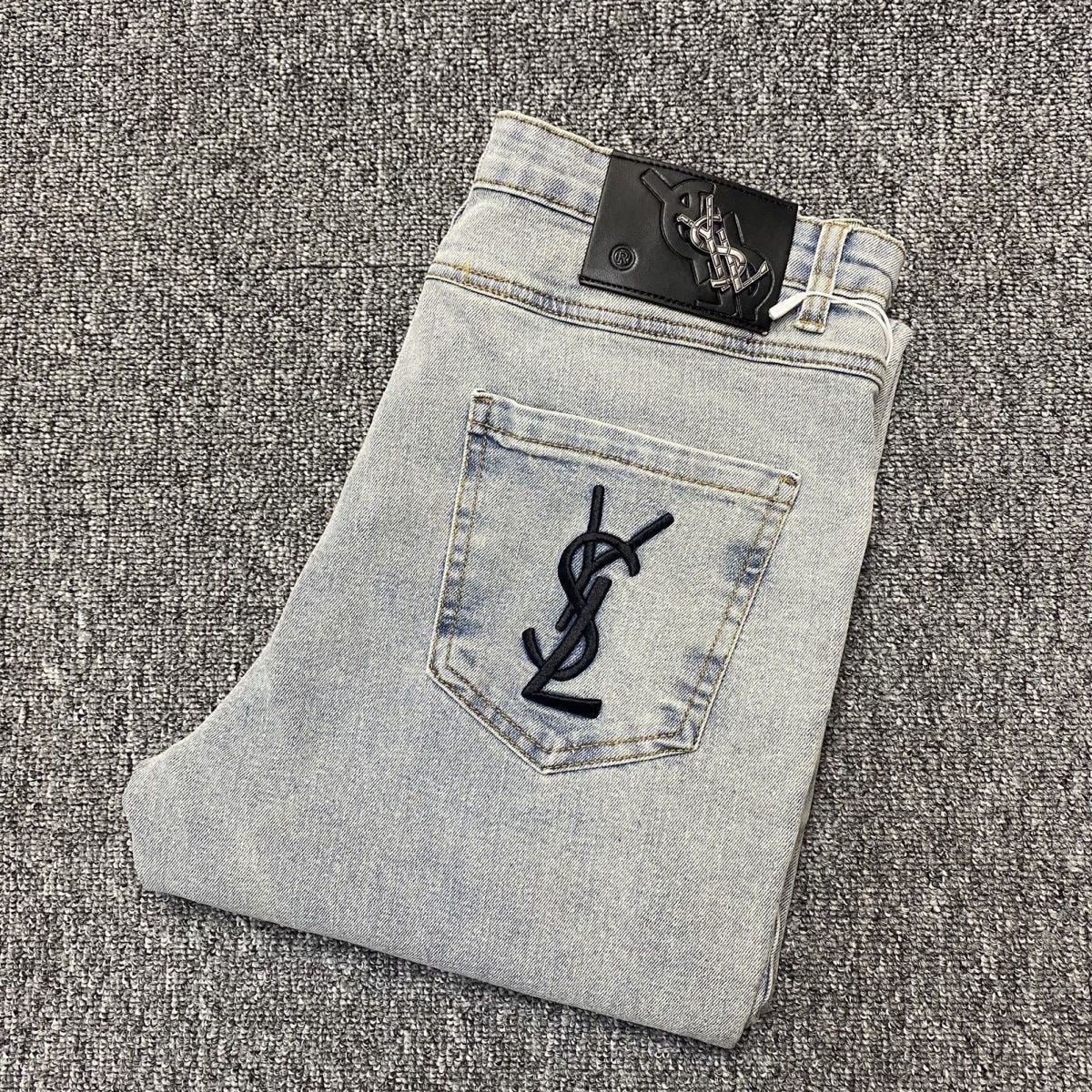 YSL Monogram Denim Jeans