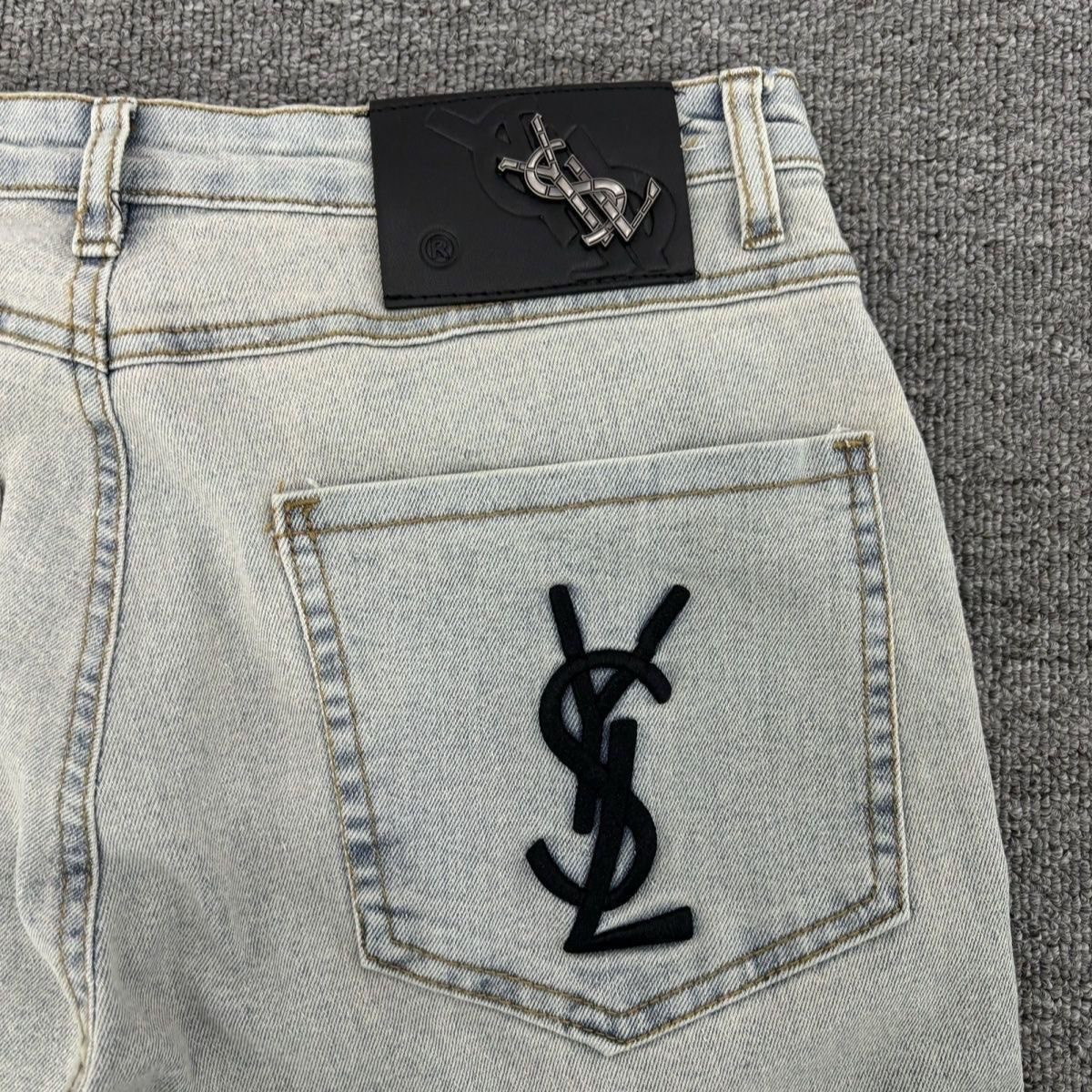 YSL Monogram Denim Jeans