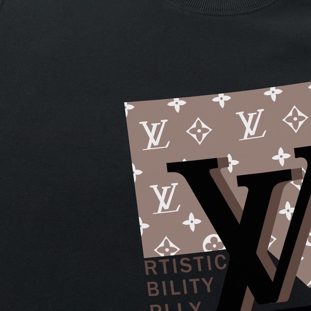 Louis Vuitton LV Monogram Print Crewneck Sweatshirt