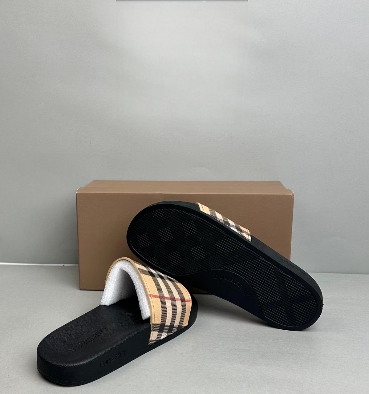 Burberry Check Slide Sandals [8 styles]