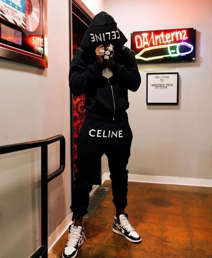 CELINE Logo Hoodie & Jogger Set [37 styles]