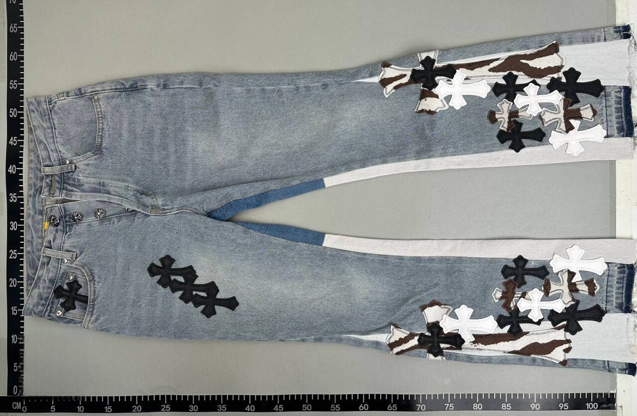 Chrome Hearts Cross Patch Denim Jeans [23 styles]