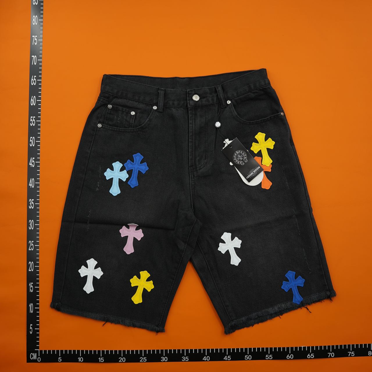 Chrome Hearts Cross Print Denim Shorts [24 styles]