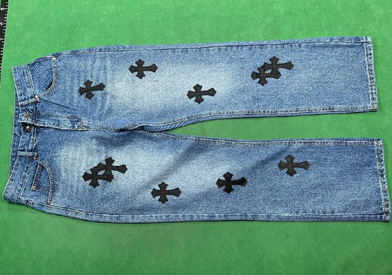 Chrome Hearts Cross Patch Jeans